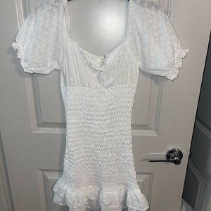 White off the shoulder dress